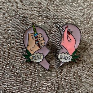 Best Buds Enamel Pin Set